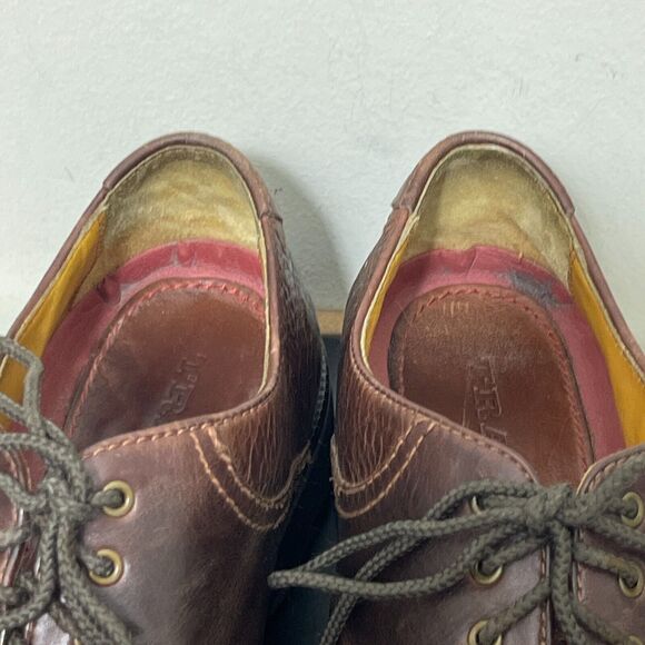 H.S. Trask Authentic Bison Mens Shoes US 11‎ M Made In USA Brown Leather - Picture 9 of 10